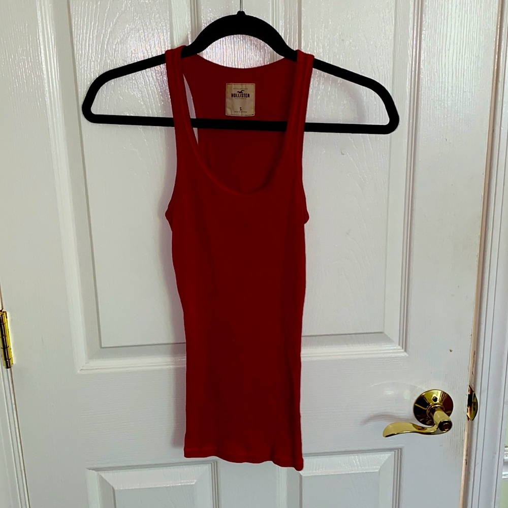 Red Hollister tank top